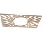Ekena Millwork Hoover Wood Fretwork Pierced Ceiling Medallion, Alder, 32"W x 16"H x 11 7/8"ID x 3/8"T CMWP32X16X0375HOAL - alternate 3